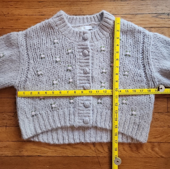 LOVESHACKFANCY Emilie Cardigan in Oat - Picture 5 of 10